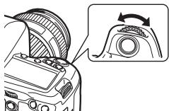 OLYMPUS E-30 - Set the mode dial to M and turn the dial to set the value. - 2