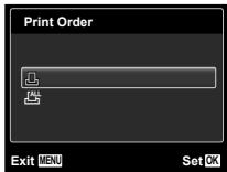 OLYMPUS D-705 - Single-frame print reservations [L] - 1