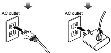 OLYMPUS D-705 - Charging the battery with the supplied USB-AC adapter - 3