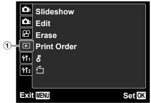 OLYMPUS D-705 - Menu for playback, Editing, and Printing Functions - 1