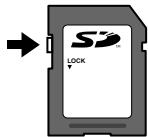 OLYMPUS D-710 - SD/SDHC card write-protect switch - 1