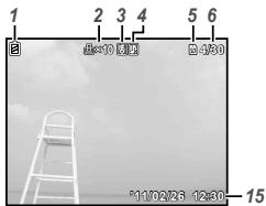 OLYMPUS D-710 - Playback mode display - 1