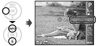 OLYMPUS D-710 - Using the self-timer - 1