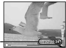 OLYMPUS D-710 - Operations during movie playback - 1