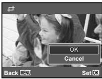 OLYMPUS D-710 - To crop an image [☐] - 2