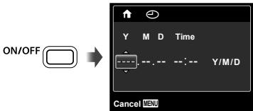 OLYMPUS D-710 - Press the ON/OFF button to turn on the camera. - 1