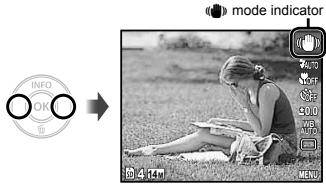 OLYMPUS D-710 - Set the shooting mode to 🎨. - 1