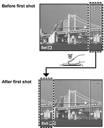 OLYMPUS D-710 - Creating panoramic images (mode) - 2