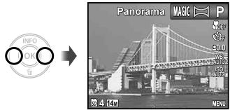 OLYMPUS D-710 - Creating panoramic images (mode) - 1