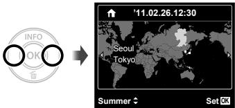 OLYMPUS D-710 - Press ▷ to save the setting for [Y]. - 3