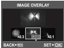 IMAGE OVERLAY x0.3 x0.3 x0.1 BACK+MENU SET+OK