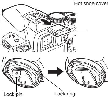 Hot shoe cover Lock pin Lock ring