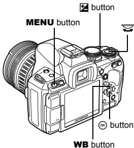 MENU button button button WB button