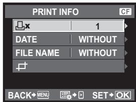 PRINT INFO CF 1 DATE WITHOUT FILE NAME WITHOUT BACK MENU SET OK