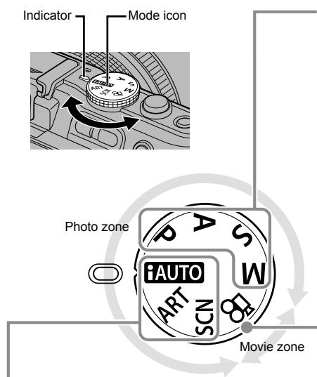OLYMPUS E-PL3 - Mode dial - 1