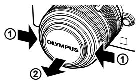 OLYMPUS E-PL3 - Attaching a lens to the camera - 5