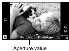 OLYMPUS E-PL3 - Choosing aperture (A aperture-priority mode) - 2