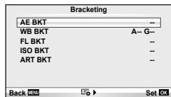 OLYMPUS E-PL3 - Varying settings over a series of photographs (bracketing) - 2