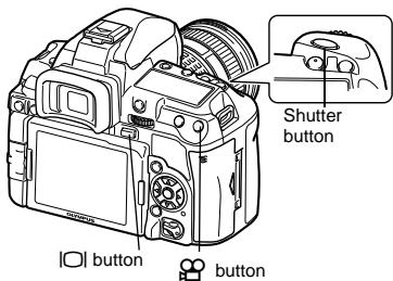 OLYMPUS E-5 - Press the || (live view) button to switch to live view - 1