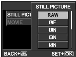 OLYMPUS E-5 - To find out the file size/number of storable still pictures for each record mode: - 2