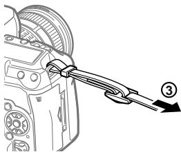OLYMPUS E-5 - Attaching the strap - 2