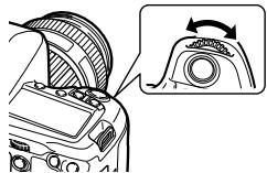 OLYMPUS E-5 - While holding down the MODE button, turn the main dial to set the shooting mode to M. Turn the dials to set the aperture value and the shutter speed. - 3