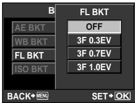 OLYMPUS E-5 - MENU  [BRACKETING]  [FL BKT] - 1