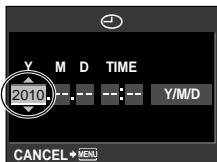 OLYMPUS E-5 - Use to select [Y], then press - 1
