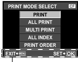 OLYMPUS E-5 - Selecting the print mode - 1