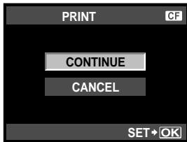 OLYMPUS E-5 - Once you have set the pictures for printing and printing data, select [PRINT], then press the  button. - 2