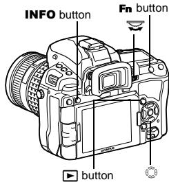 OLYMPUS E-5 - Use or to select images you want to view. You can also turn to switch to Q for close-up playback. - 1