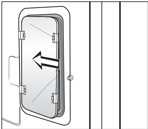 MIELE H 350-2 B - Changing the light bulb - 4