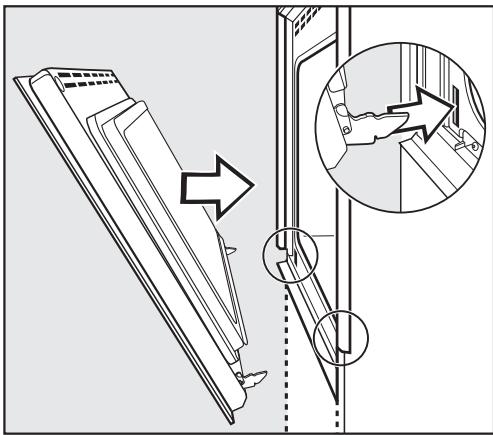 MIELE H 350-2 B - Refitting the oven door - 1