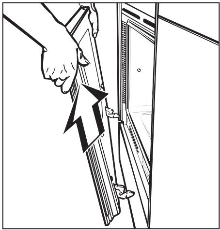 MIELE H 350-2 B - Removing the oven door - 2