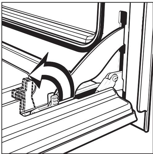 MIELE H 387-1 B - Removing the oven door - 1