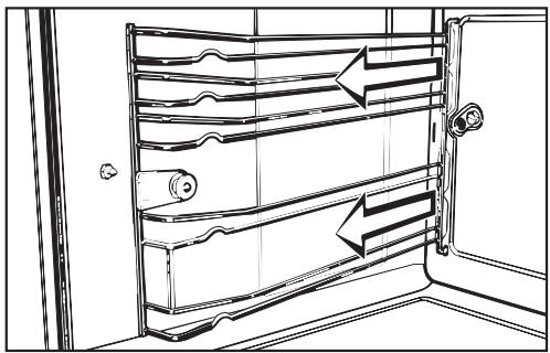 MIELE H 387-1 B - Removing the oven door - 4