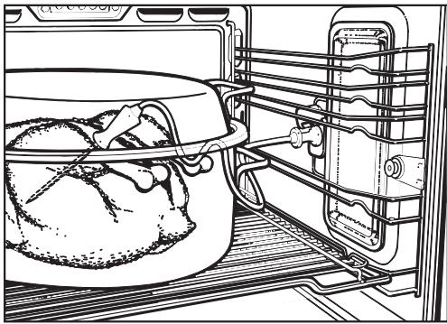 MIELE H 387-1 BP KAT - Using the roast probe: - 2
