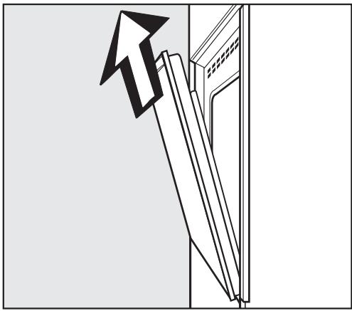MIELE H 394 B - Removing the oven door - 2