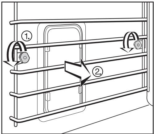 MIELE H 394 B - Removing the runners - 1