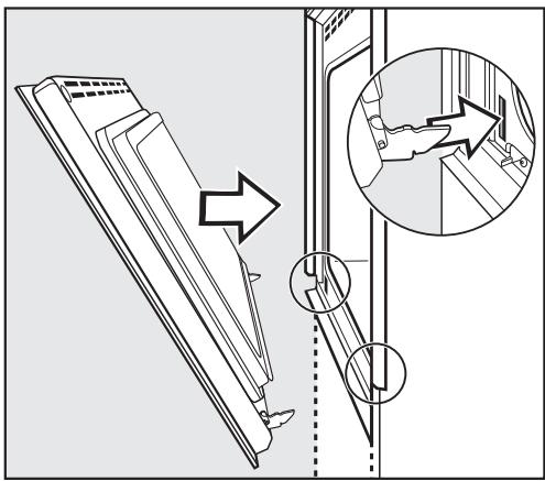 MIELE H 394 B - Refitting the oven door - 1