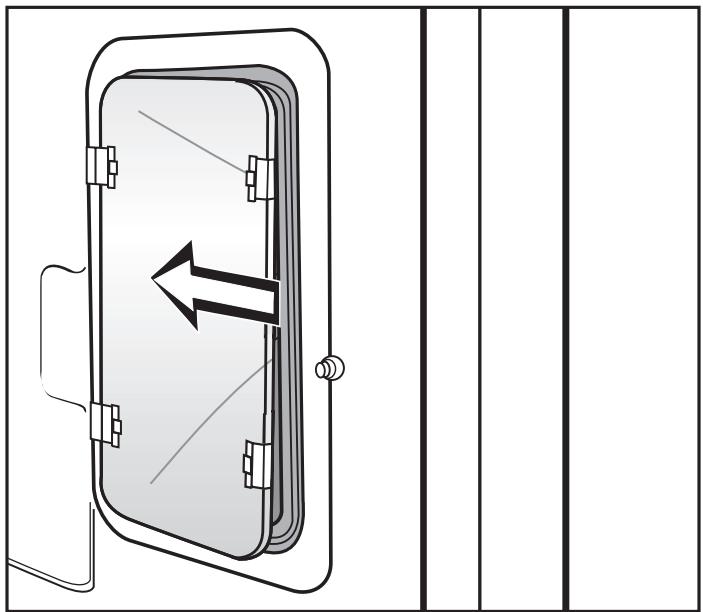 MIELE H 395 B - Changing the light bulb - 5
