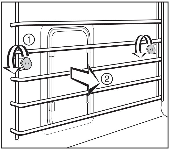 MIELE H 395 B - Removing the runners - 1