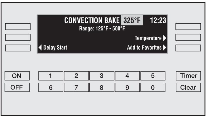 MIELE H 395 BP - Adjusting the oven temperature - 1