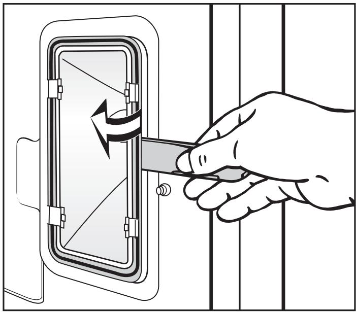 MIELE H 395 BP - Changing the light bulb - 1