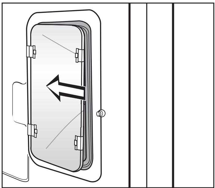 MIELE H 396 BP - Changing the light bulb - 1