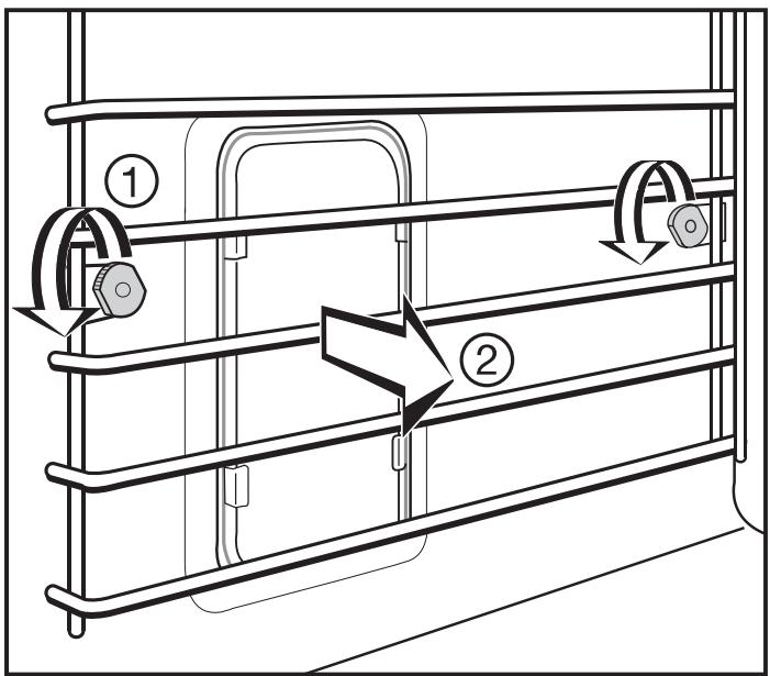 MIELE H 396 BP - Removing the runners - 1