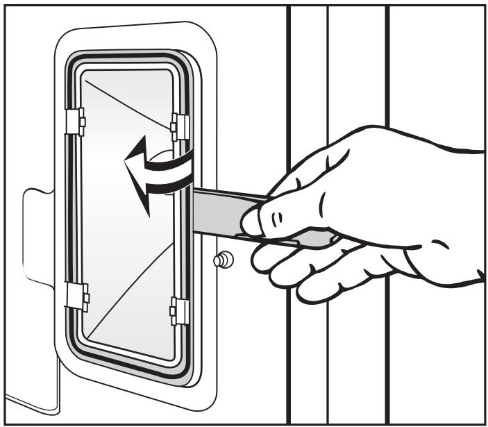 MIELE H 396 BP - Changing the light bulb - 1