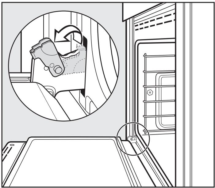 MIELE H 397 BP2 - Removing the oven door - 1
