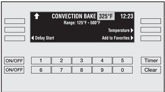 MIELE H 397 BP2 - Adjusting the oven temperature - 1
