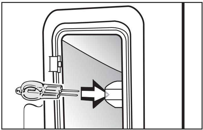 MIELE H 397 BP2 - Changing the light bulb - 3